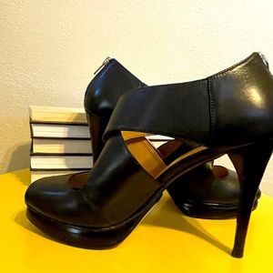 Michael Kors Black Platform Open Toe Heels